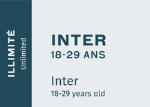 Abonnement Illimitée Inter (18 à 29 ans) 2023-24