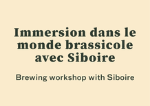 Immersion dans le monde brassicole avec le Siboire
