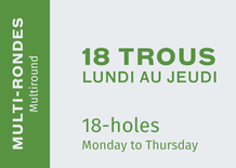 Multi-round booklet 2024 - 18-Hole Monday to Thursday package