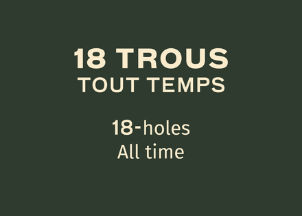 Multi-rondes 2026 - Livret 18 trous en tout temps