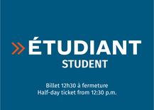12:30PM to closing ticket - Student