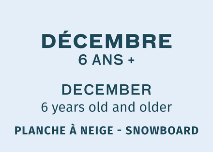 Planche à neige - 21-22-23 Décembre 2026