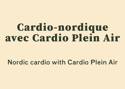 Cardio-nordique avec Cardio Plein Air