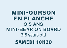 Mini Bear Cub On Board - Saturday 10:30