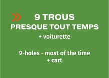 Multi-Round Booklet 9-hole - PTT + cart