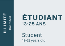 Abonnement Illimitée Étudiant (13 à 25 ans) 24-25