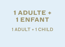 Family Package - 1 Adult + 1 Child