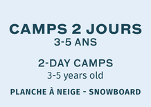 Snowboard - 2 Days PM Camp- 3-5 Years old