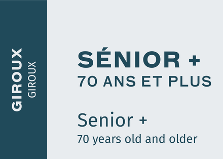Giroux season pass Senior (ages 70 +) 2022-23