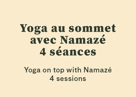 Yoga au sommet avec Namazé - 4 séances