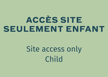 Accès journalier site seulement (Vendredi ou Samedi) - Enfant