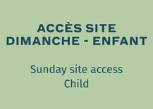 SUNDAY daily site access - Child