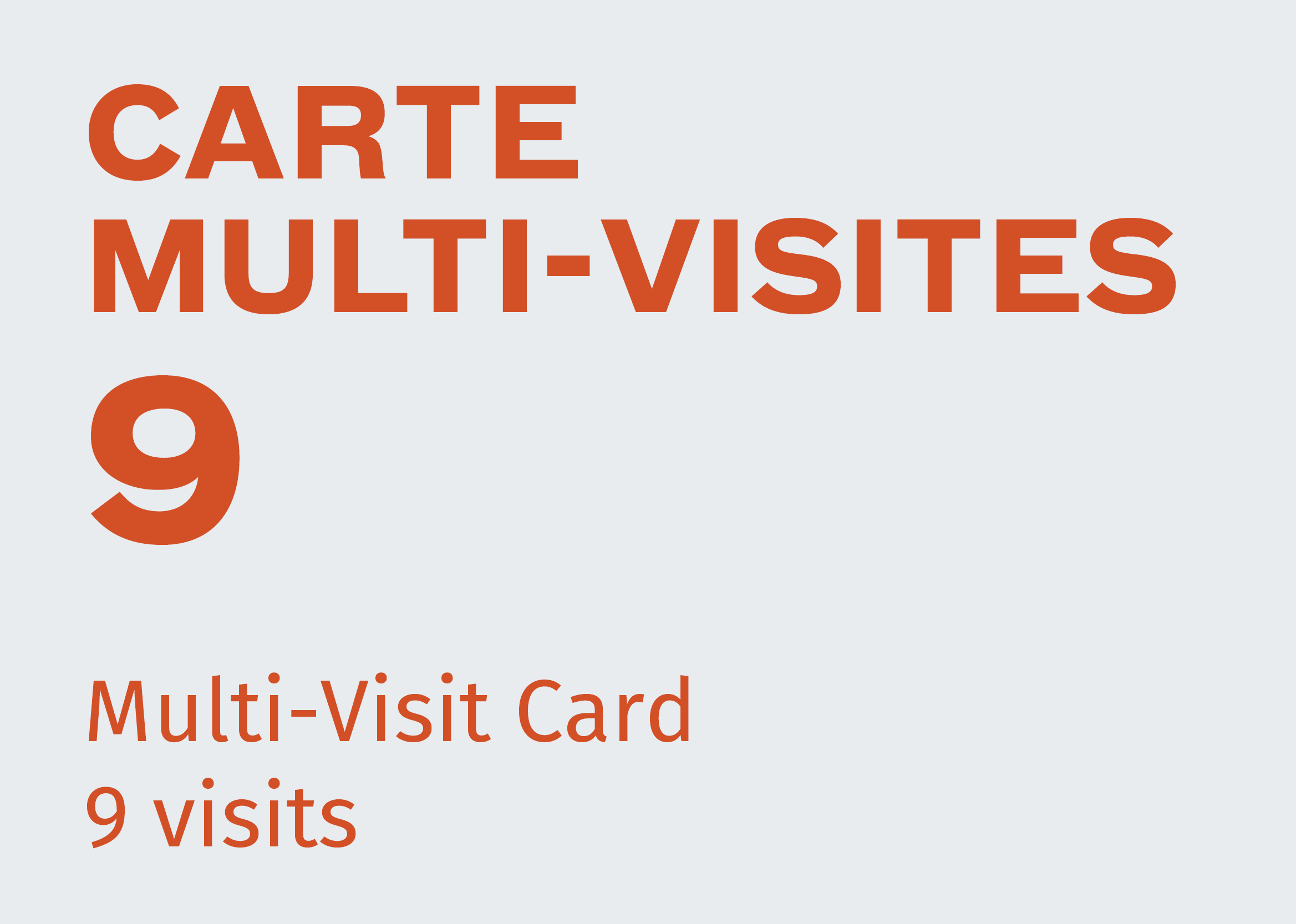 Multi-Visits Card - 9 days