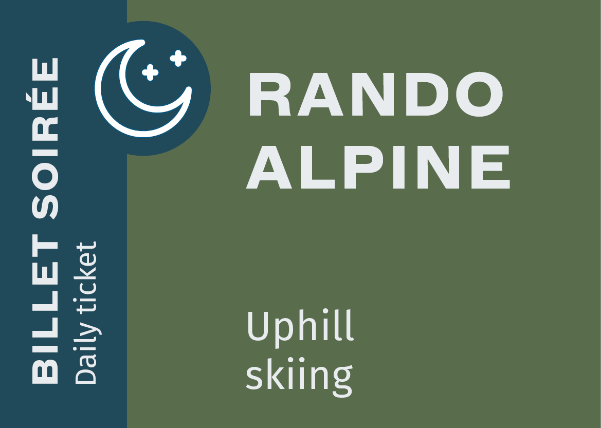 Ticket uphill skiing 4:00-10:00 p.m.