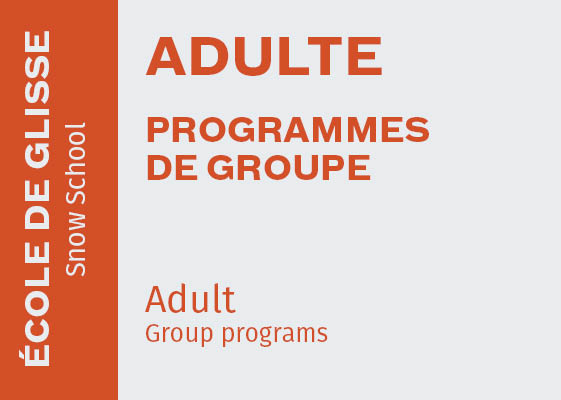Adult - Group programs