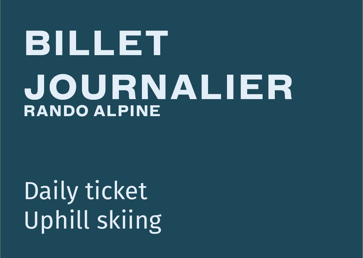 Uphill skiing daily ticket 6:00 am to 10:00 pm