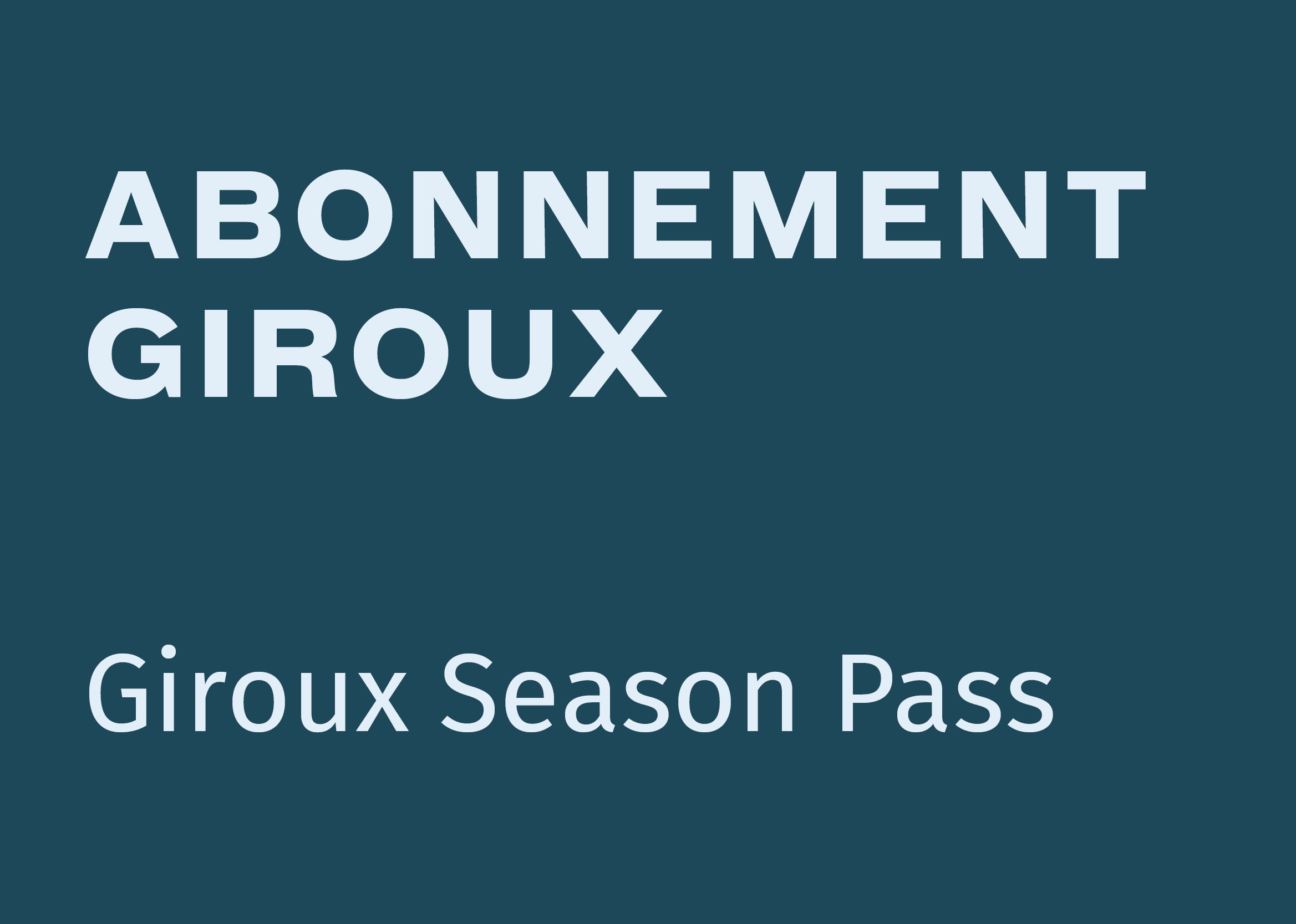 Abonnement Giroux